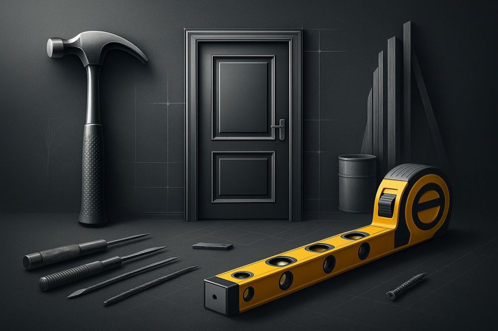 Установка одинарной двери